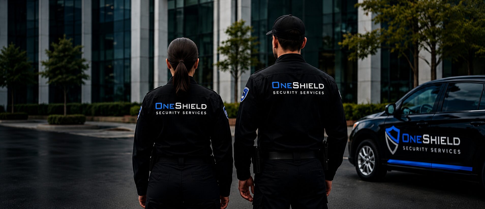 Two One Shield officers on patrol