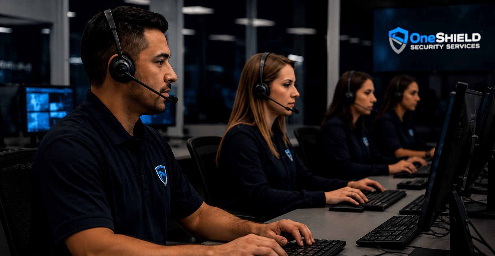 One Shield support and dispatch team